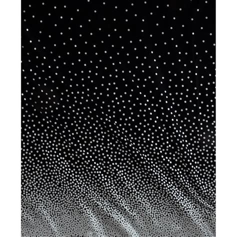 Michael Miller Glitz Metallic Confetti Border Pearlized Black/Silver 